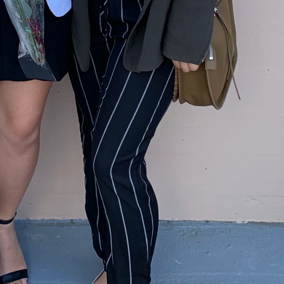 Missguided striped straight leg pants (US 2/XS/S) - Picture 2 of 9